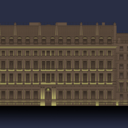 External Façade Lighting Concept completed for One Palace Street