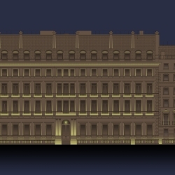 External Façade Lighting Concept completed for One Palace Street