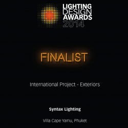 Villa Cape Yamu – Lighting Design Awards 2014 Finalist